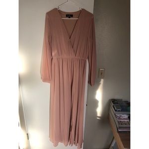 Lulus Blush Pink Maxi Dress